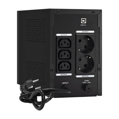 ��� ExeGate SpecialPro UNB-1600.LED.AVR.2SH.3C13.USB 1600VA/950W, LED, AVR, 2�Schuko+3�C13, USB,������������� ������, Black