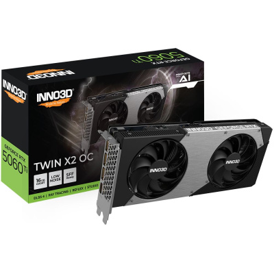 ���������� INNO3D Nvidia GeForce RTX 5060 Ti TWIN X2 �� 16GB GDDR7 128bit 3xDP HDMI 2FAN RTL