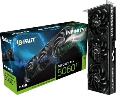 ���������� Palit NVIDIA GeForce RTX 5060 Ti Infinity 3 8Gb (NE7506T019P1-GB2062S)