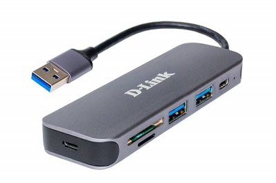 ������������ D-Link DUB-1325/A2A � 2 ������� USB 3.0, 1 ������ USB Type-C, ������� ��� ���� SD � microSD � �������� USB 3.0