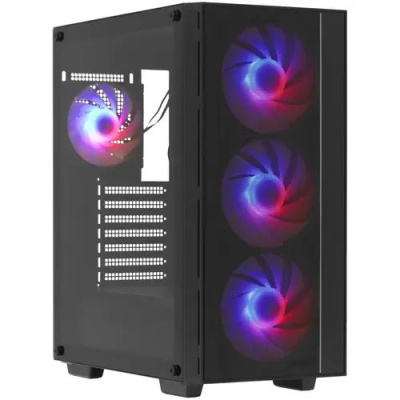 Deepcool MATREXX 55 MESH V4 ��� ��, ������� ���� (���������� ������), 3xARGB LED 140�� ����������� �������, 1xARGB LED 120�� ���������� �����, ������, ATX