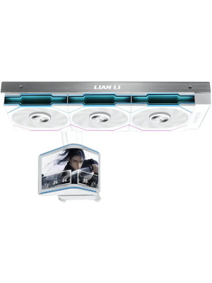 ������� �������� ���������� Lian Li Hydroshift II OLED Curved 360TL (GHS2OLDC36TW WHITE) / 6.67" OLED Display / 3x120mm ARGB PWM Fans / G89.GHS2OLDC36TW.R0