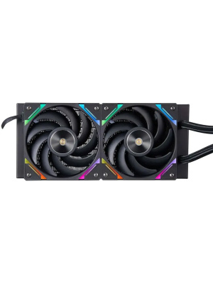 ������� �������� ���������� 1STPLAYER X-240E Black / 2x120mm, ARGB, 7-segment display, 250W TDP / X-240E-BK