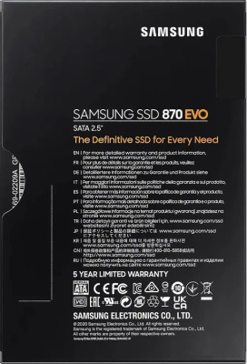 ���������� SSD Samsung 250Gb 870 EVO MZ-77E250B/AM