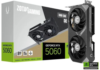 ���������� Zotac NVIDIA GeForce RTX 5060 Twin Edge OC 8GB, GDDR7, OC, Ret ZT-B50600H-10M