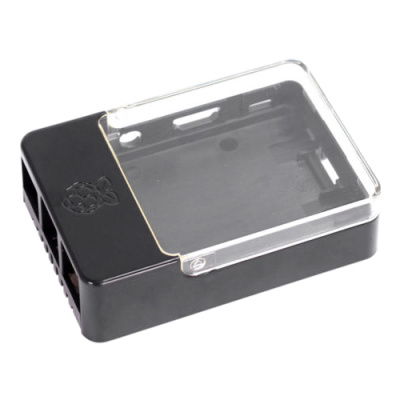 RA175 ������ ACD Black Case w/Sense Hat hole for Raspberry Pi 3 B CBPIHAT-BLK