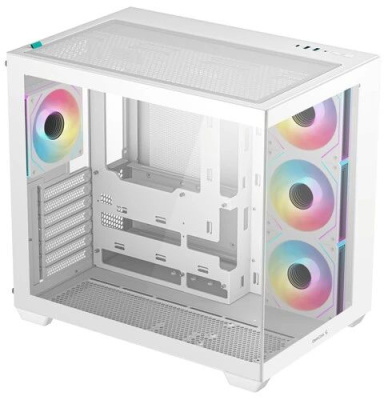 ������ Deepcool CG530U 4F WH, TG (aquarium), 4x120mm ARGB Fan, mini-ITX, mATX, ATX, �����