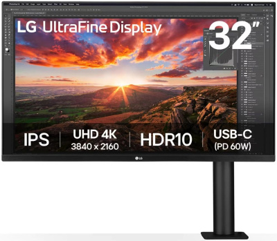 ������� LG 31.5" UltraFine 32UN880K-B 3840x2160 60Hz IPS LED 5ms ������