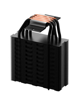����� XASTRA AR400 BK LGA1851/1700/1200/115X/AM5/AM4 (TDP 220W, 4 ����.������ , PWM FAN 120mm black , black heatsink) RET