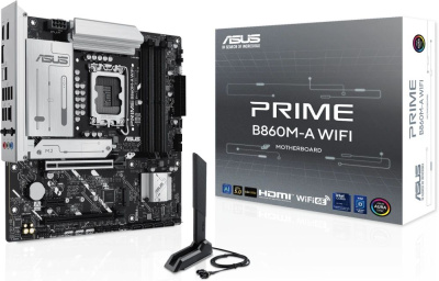 ����������� ����� ASUS PRIME B860M-A WIFI ,Socket-1851, Intel B860, mATX, Ret 90MB1JY0-M0EAY0