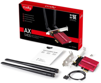 ������� ������� Wi-Fi + Bluetooth Cudy WE3000S ��5400 PCI Express (���.����.����) 2���.