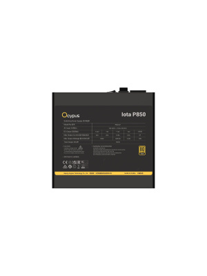 ���� ������� Ocypus Iota P850, 850W, APFC, 80+ Gold, ATX 3.1, Fully Modular, 120mm Fan (P850-GF)