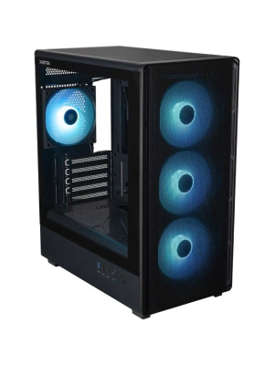 ������ XASTRA A315M 4ARGB Black mATX/Mesh/ Screwless TG/ 1x120mm+1x360 FA ARGB PWM fans/ A315M-1FA36A-1FA12A