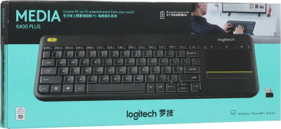 ���������� Logitech K400 Plus ������ USB ������������ (920-007173)