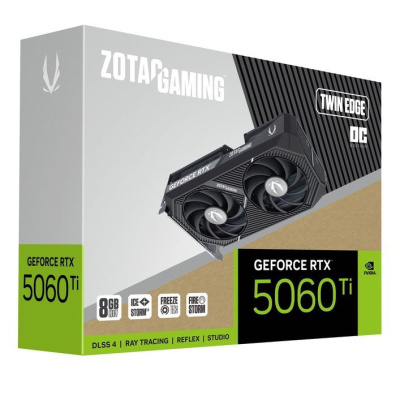���������� Zotac NVIDIA GeForce RTX 5060 Ti Twin Edge OC 8GB, GDDR7, OC, Ret ZT-B50610H-10M