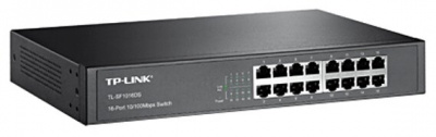 TP-Link TL-SF1016DS ���������� 16-�������� 10/100 ����/�, 16 ������ RJ45 10/100 ����/�, 1U 13-������, �������� ������