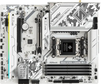 ����������� ����� ASRock B650 Steel Legend WiFi, Socket AM5, AMD B650, ATX, Ret