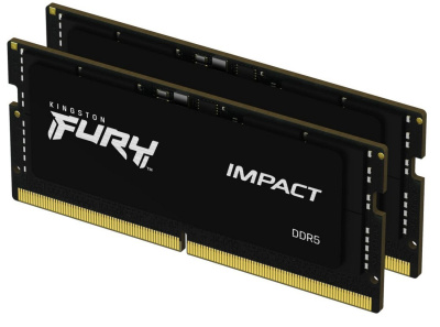 ������ ����������� ������ ����������� Kingston 64GB 5600MT/s  DDR5 CL40 SODIMM (Kit of 2) FURY Impact PnP
