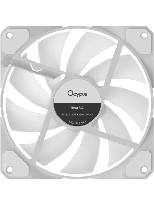���������� ��� ������� Ocypus Beta F12 WH ARGB REVERSE BLADE, 120x120x25mm, 4-PIN PWM, 800-1600 RPM, 29 DBA MAX, HYDRO BEARING