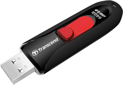 Transcend 64GB JetFlash 590, USB 2.0, ������/������� TS64GJF590K