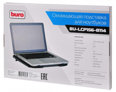 ��������� ��� �������� 15.6" Buro BU-LCP156-B114 ������/������� 1000��/��� 20db ������