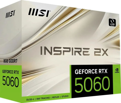 ���������� MSI NVIDIA GeForce RTX 5060 8GB (RTX 5060 8G INSPIRE 2X) GDDR7, Ret