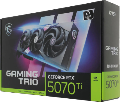 ���������� MSI NVIDIA GeForce RTX 5070 Ti Gaming Trio 16Gb (RTX 5070 TI 16G GAMING TRIO)
