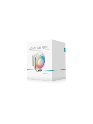 ����� DEEPCOOL AG600 WH ARGB LGA1851/1700/AM5/AM4 (TDP 270W, PWM, Fan 120mm, 6 ����. ������, �����) RET