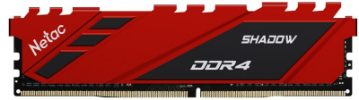 ����������� ������ 16Gb Netac Shadow (NTSDD4P26SP-16R) DDR4, 2666MHz, PC21300, C19, DIMM, Red, � ����������