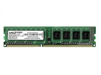 ������ ������ 8GB AMD Radeon DDR3 1600 DIMM R3 Value Series Black R538G1601U2S-U Non-ECC, CL9, 1.5V, Retail