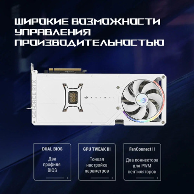 ���������� ASUS NVIDIA GeForce RTX 5080 ROG Astral White OC 16GB, ROG-ASTRAL-RTX5080-O16G-WHITE, (90YV0LV4-M0NA00)