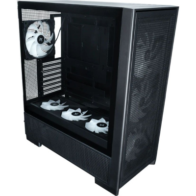 ������ XASTRA  A700  7ARGB-C10-UC Black ATX/Mesh/ 1x360mm+4x140mm ARGB PWM fans / Argb+PWM HUB 10port/Type-C / A700-1FA36A-4FL14A-C10-UC