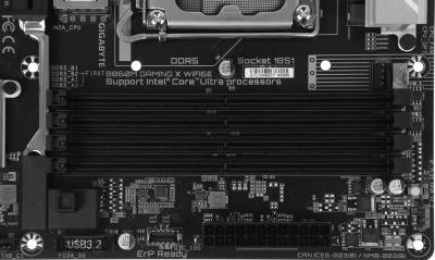 ����������� ����� Gigabyte B860M GAMING X WIFI6E , Socket-1851, Intel B860, mATX, Ret