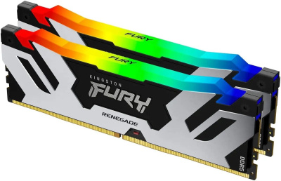 ������ DDR5 2x48GB 6400MHz Kingston KF564C32RSAK2-96 Fury Renegade XMP RGB RTL Gaming PC5-51200 CL32 DIMM 288-pin 1.4� dual rank � ���������� Ret