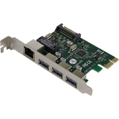 ���������� ExeGate EXE-361 (OEM) PCI-Ex1, USB3.0, 3 port-ext + LAN UTP 1000Mbps (EX283714RUS)