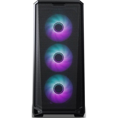 ������ PHANTEKS Eclipse G400A, Black, 4x140mm ARGB Fan + ARGB Strip, ������� ������ Tempered Glass, Mid-Tower / PH-EC400GA_DBK01