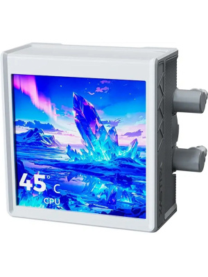 ������� �������� ���������� XASTRA Octant LC360 ARGB WH Intel LGA LGA1851/1700/1200/115X/AM5/AM4 ( 4" LCD IPS screen, 3x120 ARGB FDB fan, TDP 315W, white) RET