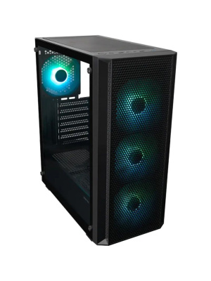 ������ XASTRA A311 4ARGB-C6 Black ATX/Mesh/ full-size TG / 4x120mm FC120 ARGB PWM fans/Argb+PWM HUB 6port/ A311-4FC12A-C6