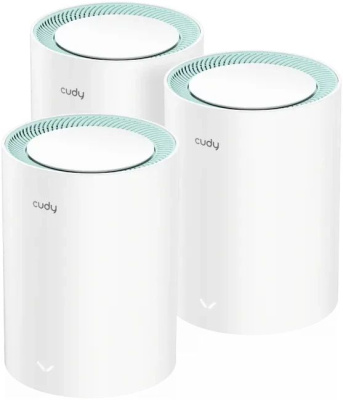 ��������� Mesh ������ CUDY M1500(3-Pack), Wi-Fi 6, AX1500, 2.4/5���, �����