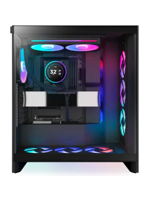 ������� ����������� ���������� NZXT Kraken Elite 280 RGB (250W, 280mm, LED temp., Black/ Fans: 2x140mm, 98.61 CFM, 34.5dBA, 2000RPM/ Pump height 65mm, 2800RPM, Rad thickness 27mm/ S: 1851, 1700, 1200, 115X, AM5, AM4)