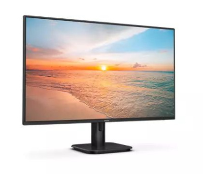 ������� 27" Philips 27E1N1100A 1920x1080, WLED, 16:9, IPS, 250cd, 1300:1, MID, 4ms, 178/178, VGA, HDMI, 100Hz, Speakers, Tilt, �����, VESA, Black, 2y