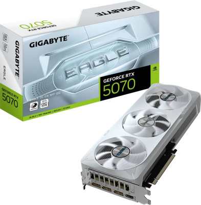 ���������� Gigabyte  NVIDIA GeForce RTX 5070 Eagle OC ICE SFF 12GB GDDR7 GV-N5070EAGLEOC ICE-12GD RTL