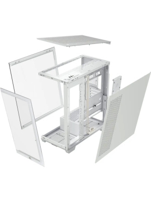 ������ Corsair 3500X, Midi-Tower, TG, no fan, 2xUSB-A 3.2, 1xUSB 3.2 Type-C, E-ATX, ATX, mATX, mITX White