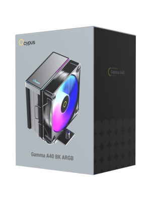 ����� Ocypus Gamma A40 BK ARGB, 100mm ARGB FAN, Top ARGB Panel, 4 HEAT PIPES, 4-PIN PWM, 600-2400 RPM, 29DBA, HYDRO BEARING, LGA115X/1200/1700/18XX, AM4/AM5
