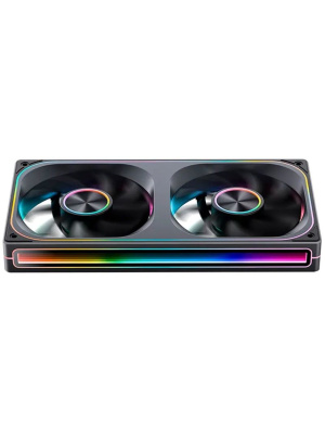 ���������� JONSBO ZA-240B (2 in 1) 120�120�28�� (PWM, ARGB LED, 700-2400��/���, ������) Retail