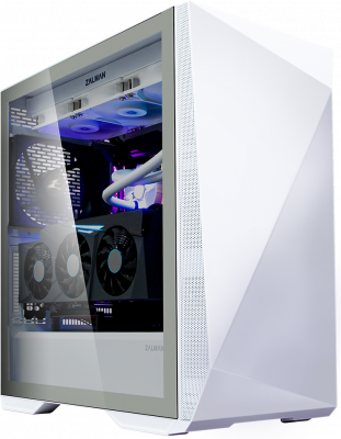 ������ Zalman Z9 Iceberg White E-ATX, ATX, mATX, Mini-ITX, Midi-Tower, ��� ��, � �����, 2xUSB 2.0, 2xUSB 3.0, USB Type-C, Audio