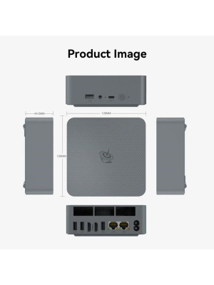 ����-�� Beelink EQR7, AMD Ryzen 7 7735HS/24 �� LPDDR5/1024 �� SSD/AMD Radeon Graphics/��� ��, ����� (BL/EQR7-LP/7735HS/24G/1TB/Milky Grey)