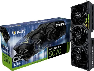 ���������� Palit NVIDIA GeForce RTX 5070 GamingPro OC 12��, GDDR7, OC, Ret NE75070T19K9-GB2050A