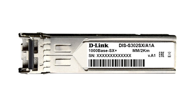 D-Link S302SX/A1A ������������ SFP-��������� � 1 ������ 1000Base-SX+ ��� ������������� ����������� ������ (�� 2 ��)