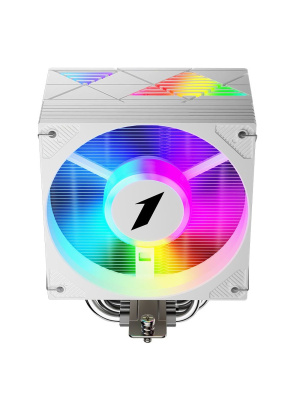 ����� 1STPLAYER CRYO CY12L White / 4HPx6mm, single tower, 1x120mm ARGB fan, 750-1900 RPM, 57.6 CFM, 38.2 dBA / CY12L-WH